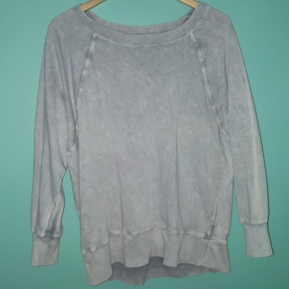 Light wash sweatshirt
